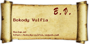 Bokody Vulfia névjegykártya